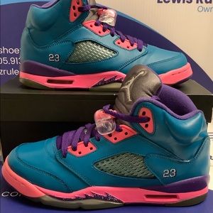 Air Jordan 5 Retro Tropical Teal Kids 7y